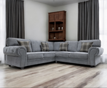 Verona full back corner sofa grey