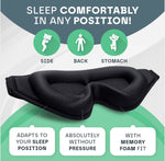 Super Comfy 3D Sleeping Mask 100% Blackout