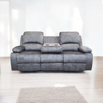 Valentia 3 + 2 Recliner Sofa Set Fabric And Leather