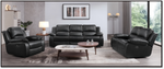 Valentia 3 + 2 Recliner Sofa Set Fabric And Leather