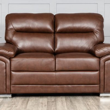 3+2 Gretel Leather Sofa Set Brown