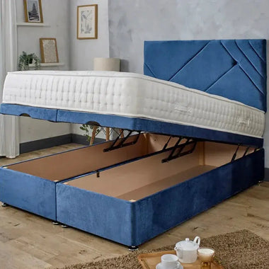 Khalid Storage Divan Bed with Headboard - DF Beds
