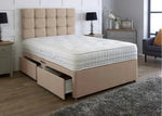 Juliana King Divan Bed With Cubed Headboard - DF Beds