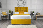 Omega Ottoman Storage Divan Bed with Headboard - DF Beds