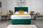Omega Ottoman Storage Divan Bed with Headboard - DF Beds