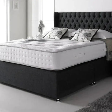 Divan Bed With Chesterfield Floor Standing Headboard - DF Beds