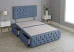 Milly Chesterfield Divan Bed With Headboard - DF Beds