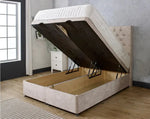 Emily Wing Ottoman Storage Divan Bed with Headboard - DF Beds