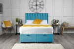 Florence Ottoman Storage Divan Bed with Headboard - DF Beds