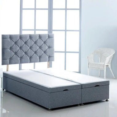Chesterfield Ottoman Storage Divan Bed with Headboard - DF Beds