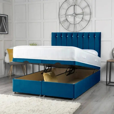 Florence Ottoman Storage Divan Bed with Headboard - DF Beds