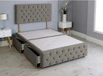 Milly Chesterfield Divan Bed With Headboard - DF Beds