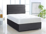 Verona Divan Bed Cube With Lined Headboard - DF Beds