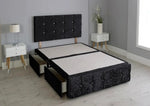 Cuboid Cube Divan Bed Frame With Headboard - DF Beds