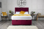 Florence Ottoman Storage Divan Bed with Headboard - DF Beds