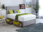 Havana Modern Headboard Design Bed With Lined Headboard - DF Beds