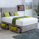Havana Modern Headboard Design Bed With Lined Headboard - DF Beds