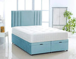 Vertical Lined Ottoman Storage Divan Bed with Headboard - DF Beds
