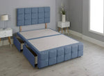 Cuboid Cube Divan Bed Frame With Headboard - DF Beds