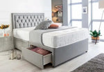 Miami Divan Bed Base With Headboard - D F Beds - DF Beds