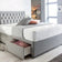 Miami Divan Bed Base With Headboard - D F Beds - DF Beds