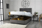 Pollo 14 Panel Ottoman Storage Divan Bed with Headboard - DF Beds