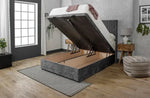 Sauvage Wing Ottoman Storage Divan Bed with Headboard - DF Beds