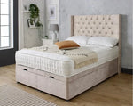 Emily Wing Ottoman Storage Divan Bed with Headboard - DF Beds