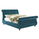 Chesterfield Swan Sleigh Bed - D F Beds - DF Beds