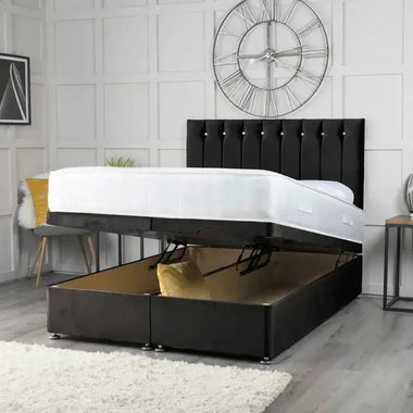 Florence Ottoman Storage Divan Bed with Headboard - DF Beds