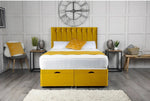 Florence Ottoman Storage Divan Bed with Headboard - DF Beds