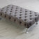 Queen Ann Chesterfield Footstool - DF Beds
