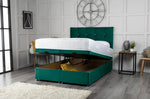 Cube Ottoman Storage Divan Bed with Headboard - DF Beds