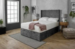 Sauvage Wing Ottoman Storage Divan Bed with Headboard - DF Beds