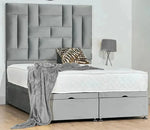 Medusa Ottoman Storage Divan Bed with Headboard - DF Beds