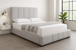 Lucia Upholstered Bed Frame 5ft King Silver
