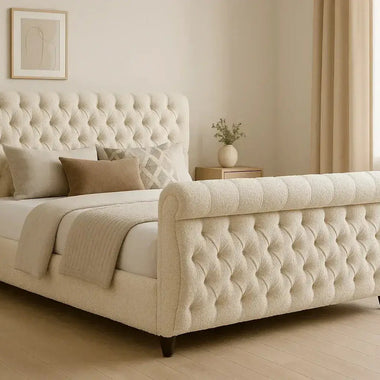Royal Swan Sleigh Bed Frame - DF Beds