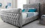 Royal Swan Sleigh Bed Frame - DF Beds