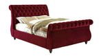 Chesterfield Swan Sleigh Bed - D F Beds - DF Beds