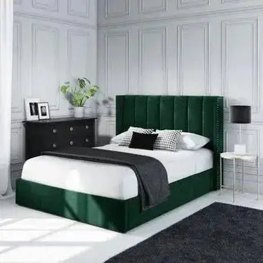 Laura Wing Back Ottoman Bed Frame - DF Beds