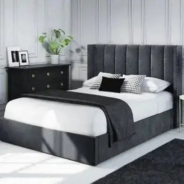 Laura Wing Back Ottoman Bed Frame - DF Beds