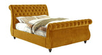 Chesterfield Swan Sleigh Bed - D F Beds - DF Beds