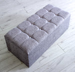 Cubed ottoman blanket storage box